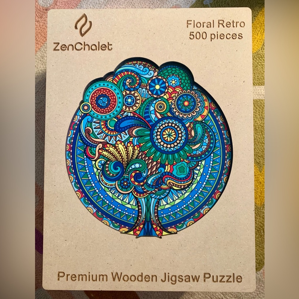 ZenChalet Tree if Life Mandala Puzzle, 500 pieces, complete